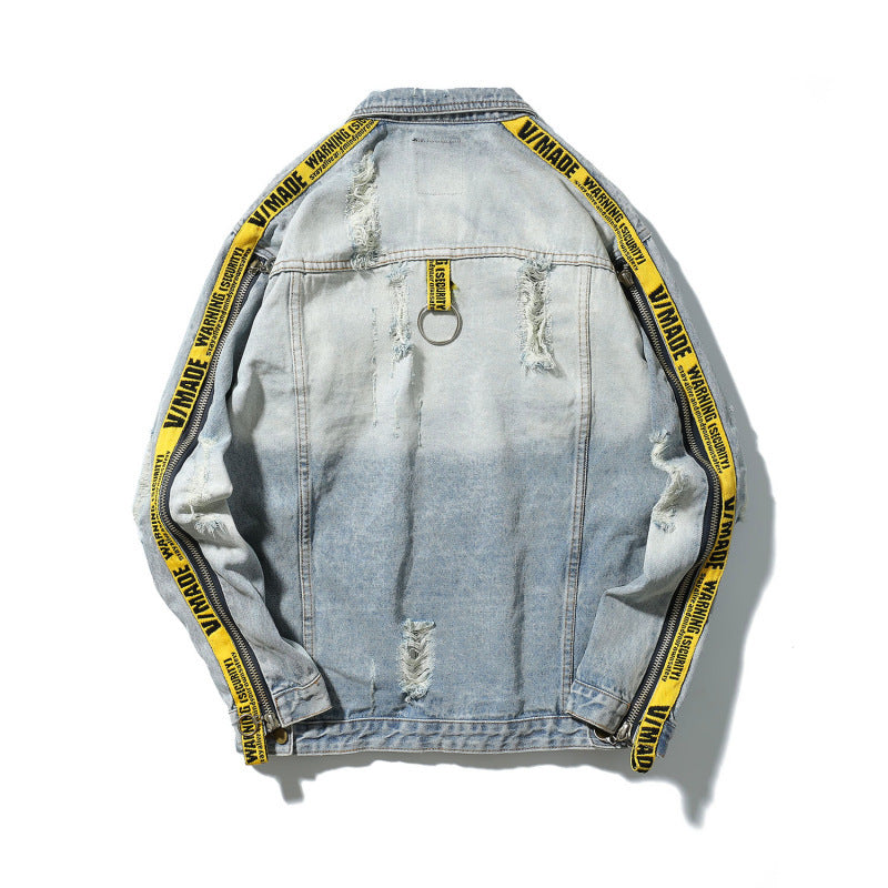 73r1 - Retro Hip Hop Denim Jacket