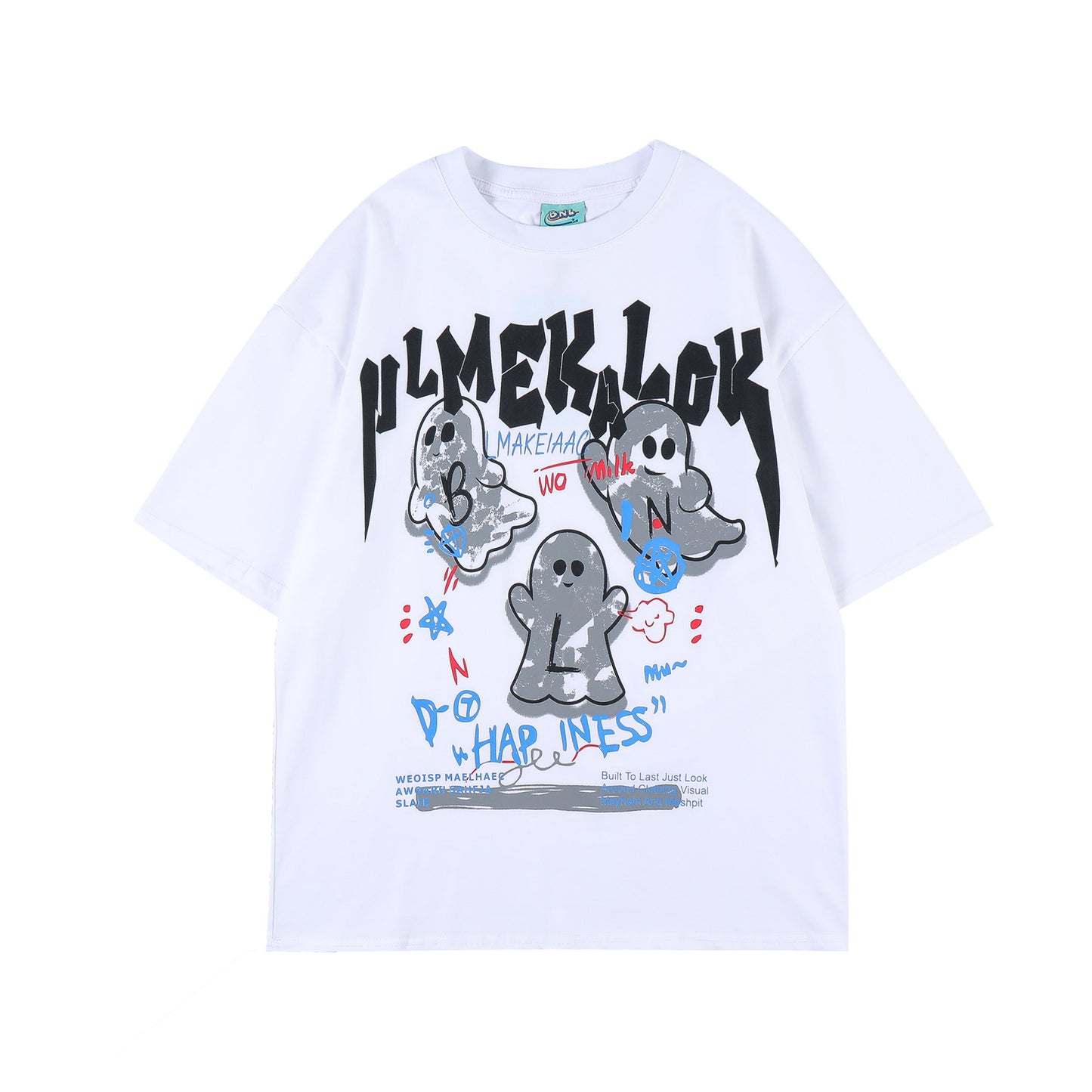 73r1 - American Vintage Ghost Print Loose Tee