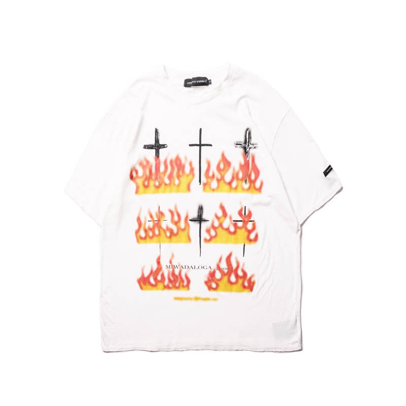 73r1 - Flame Printed Loose Tee