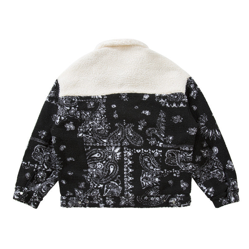 73r1 - Cotton Cashew Flower Lapel Jacket