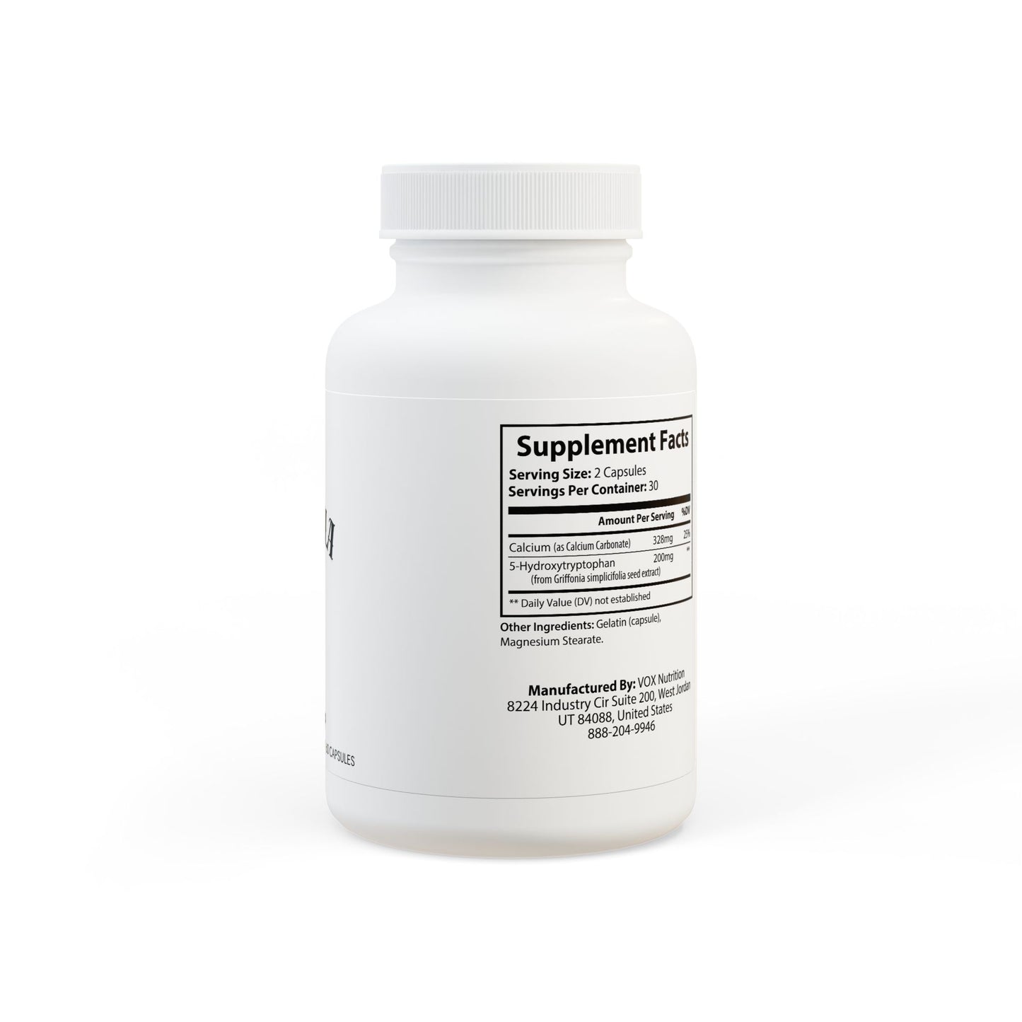 5-HTP Supplement 73R1 – Soporte del Sueño y Equilibrio Emocional · 60 cápsulas