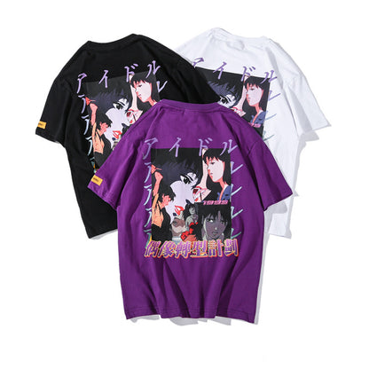 73r1 - Hip Hop Couple Loose Short Sleeve Tee