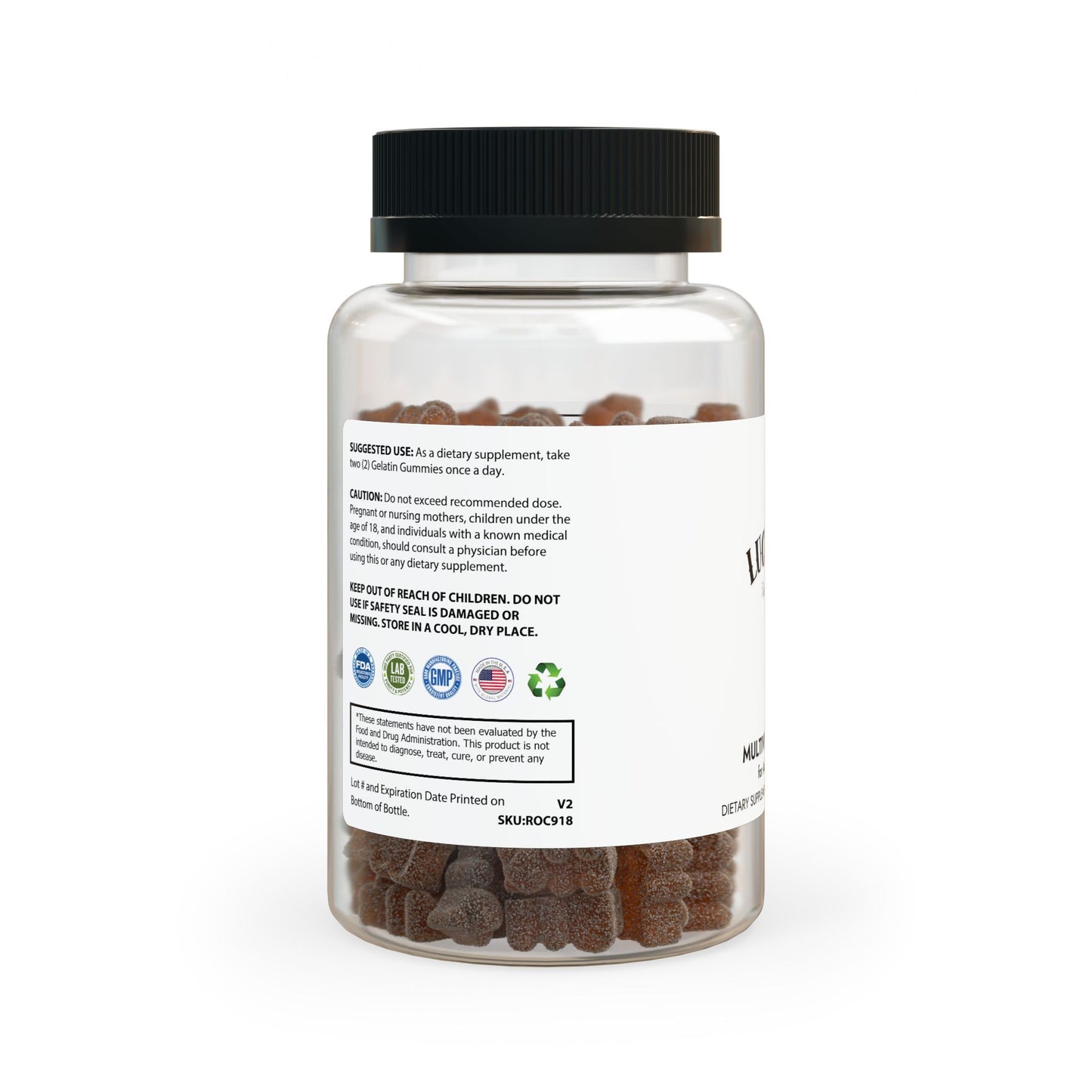 Multivitamin Gummies Supplement for Adults 73R1 – Soporte Antioxidante, Capilar y Energético · 60 gummies