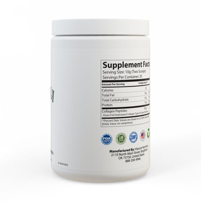 Collagen Peptides Type I & III Supplement 73R1 – Hidratación Cutánea y Soporte Articular · 350 g (12.3 oz)