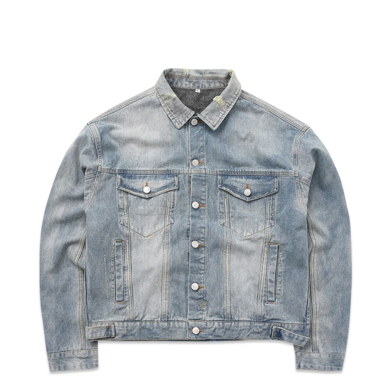 73r1 - Cazadora Denim Graffiti Oversize