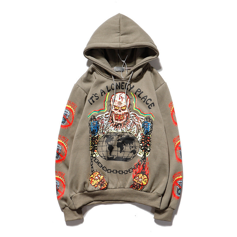73r1 - GraffVerse Rebel Typography Hoodie Men