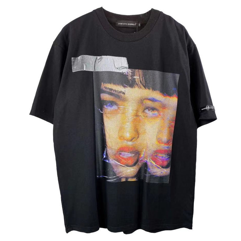 73r1 - Retro Loose Portrait Long-Sleeved Tee