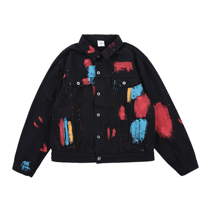 73r1 - Graffiti Splash Denim Jacket