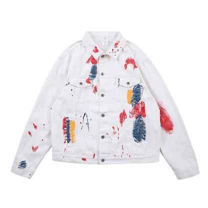 73r1 - Graffiti Splash Denim Jacket
