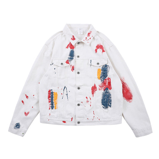 73r1 - Graffiti Splash Denim Jacket
