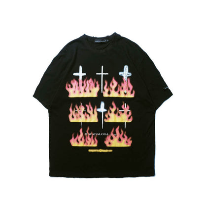 73r1 - Flame Printed Loose Tee