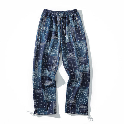 73r1 - Pantalones rectos con estampado paisley estilo hip-hop