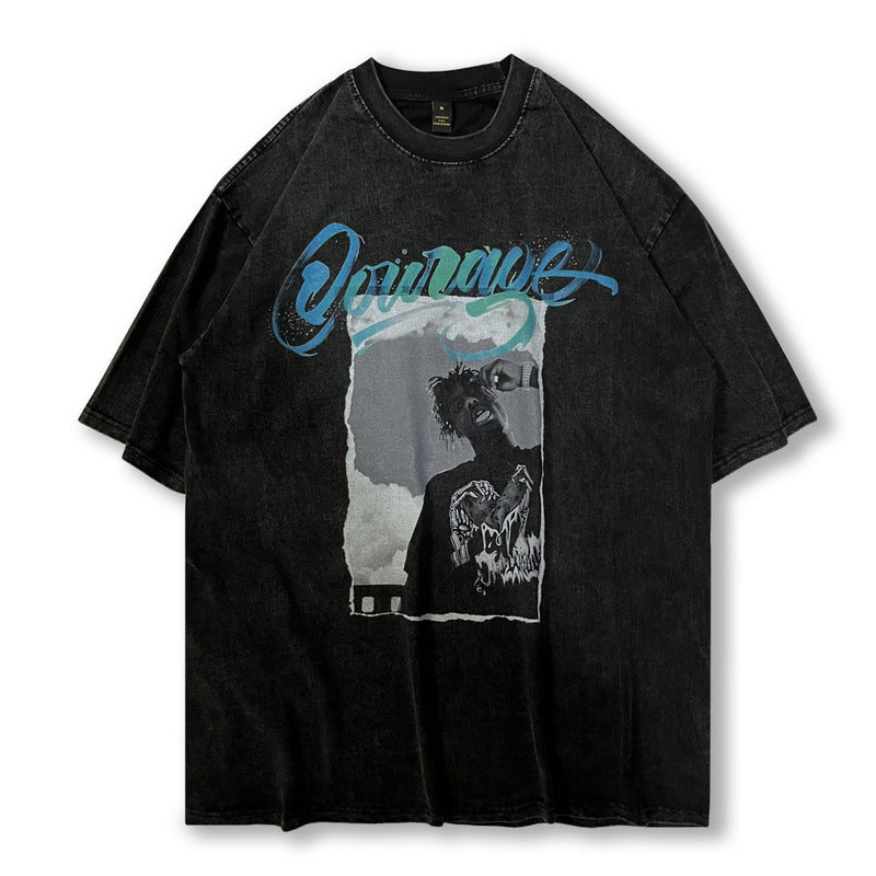 73r1 - High Street Abstract Graphic Short Sleeve Tee Unisex