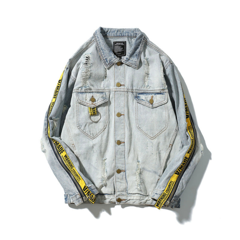 73r1 - Retro Hip Hop Denim Jacket