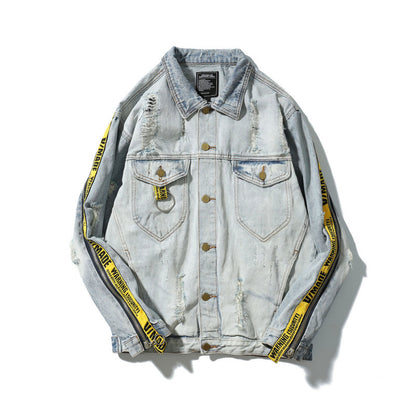 73r1 - Retro Hip Hop Denim Jacket