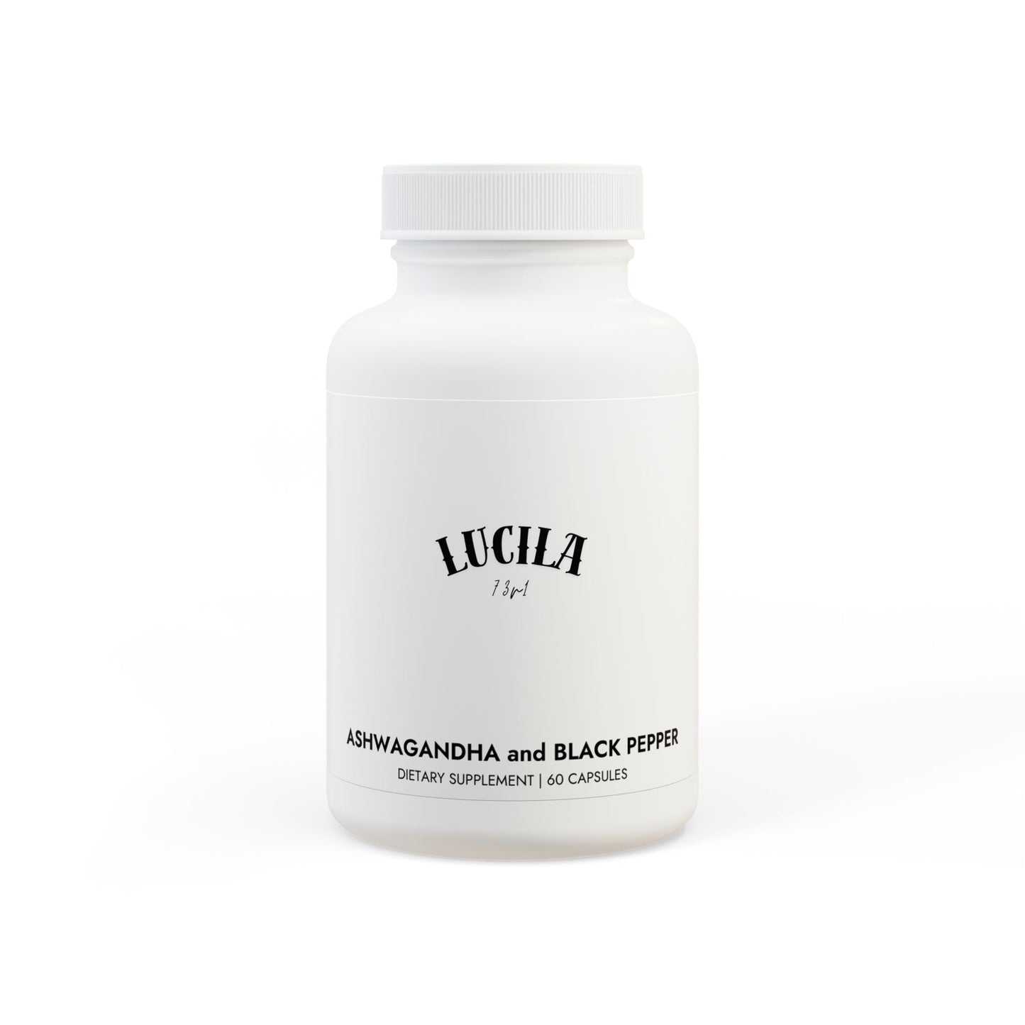 Ashwagandha and Black Pepper Supplement 73R1 – Estrés, Recuperación y Energía Adaptógena · 60 cápsulas