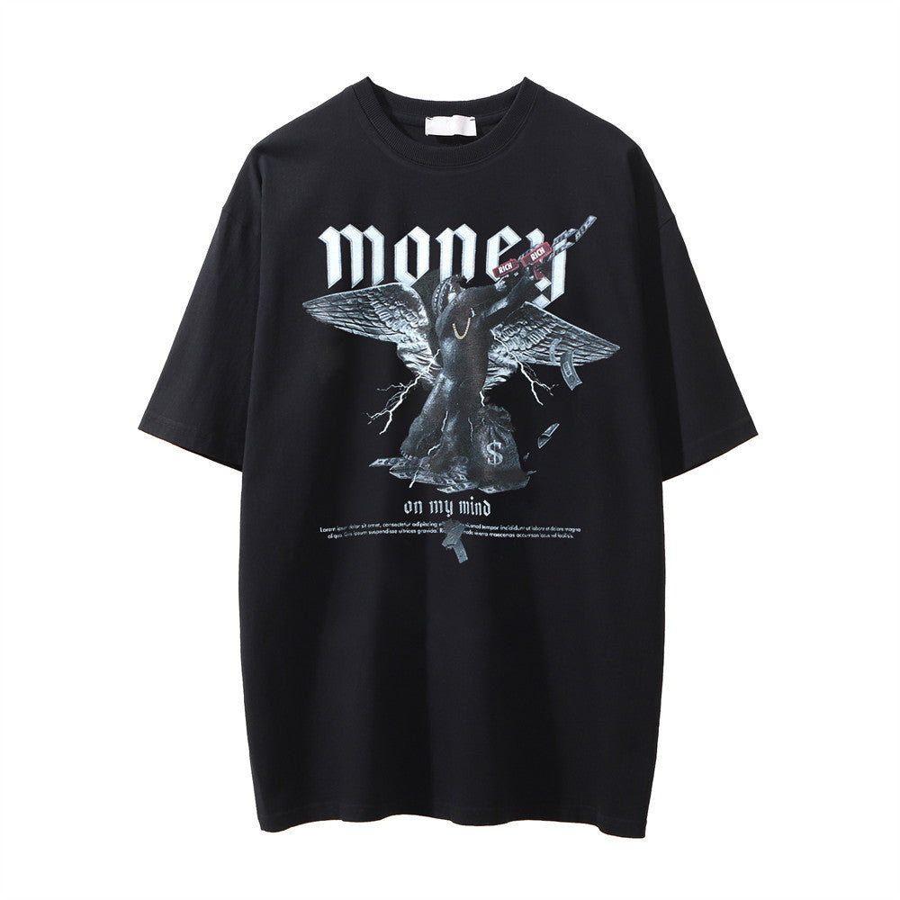 73r1 – AngelFade Capsule · Washed Graphic Tee · Celestial Erosion Cut