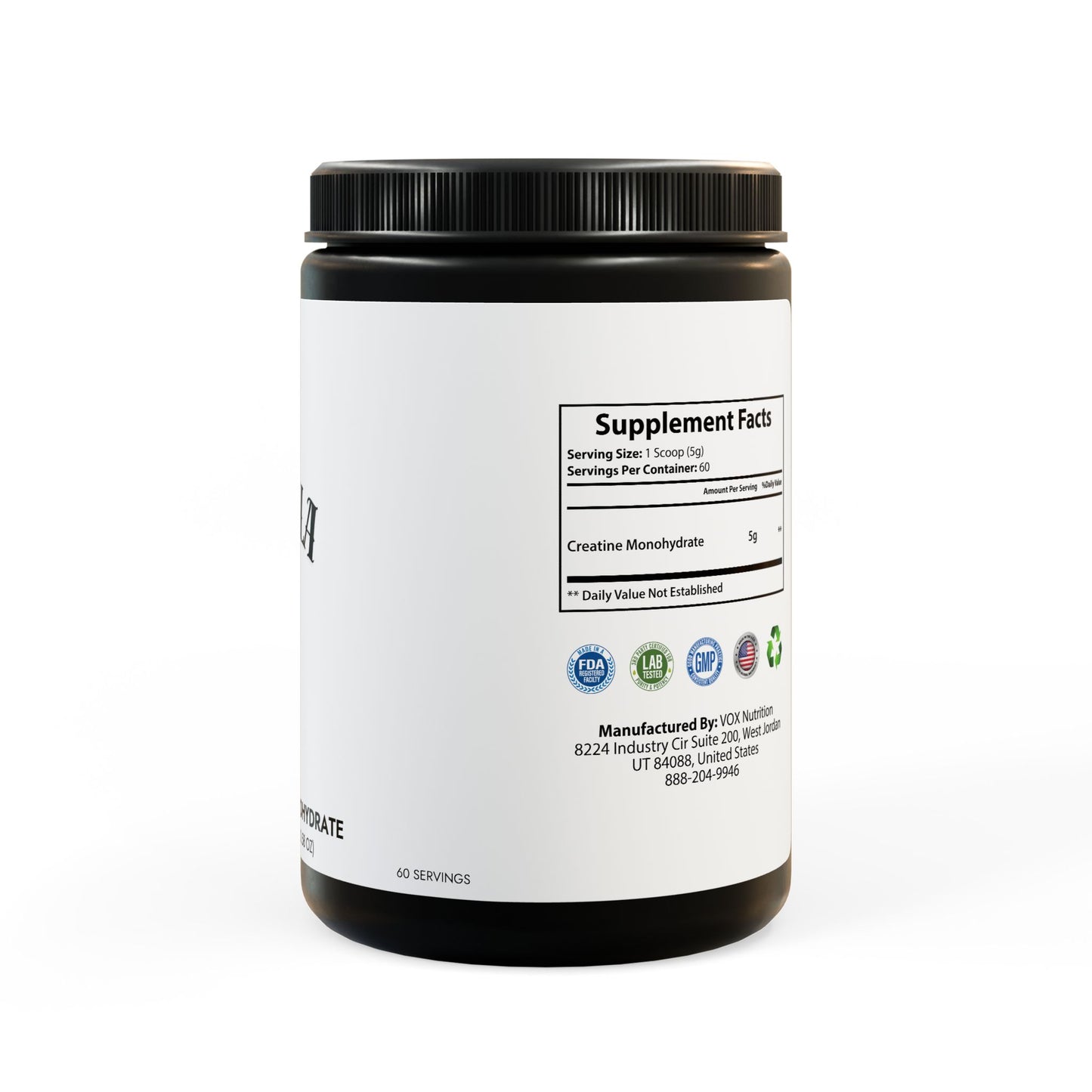 Creatine Monohydrate Supplement 73R1 – Potencia, Resistencia y Recuperación · 300 g (10.58 oz)