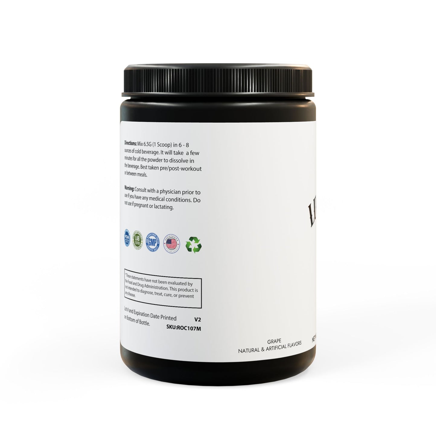 BCAA Supplement 73R1 – Rendimiento y Recuperación Sabor Uva · 325 g (11.46 oz)