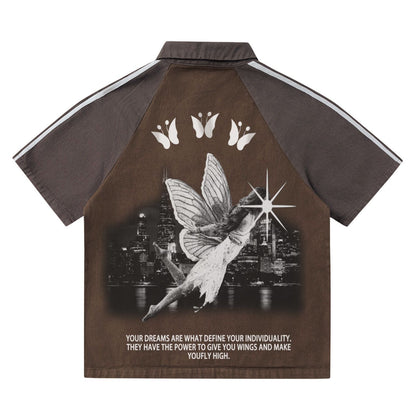 73r1 – PrintDrift Capsule · Vintage Letter Polo · College Graphic Recall