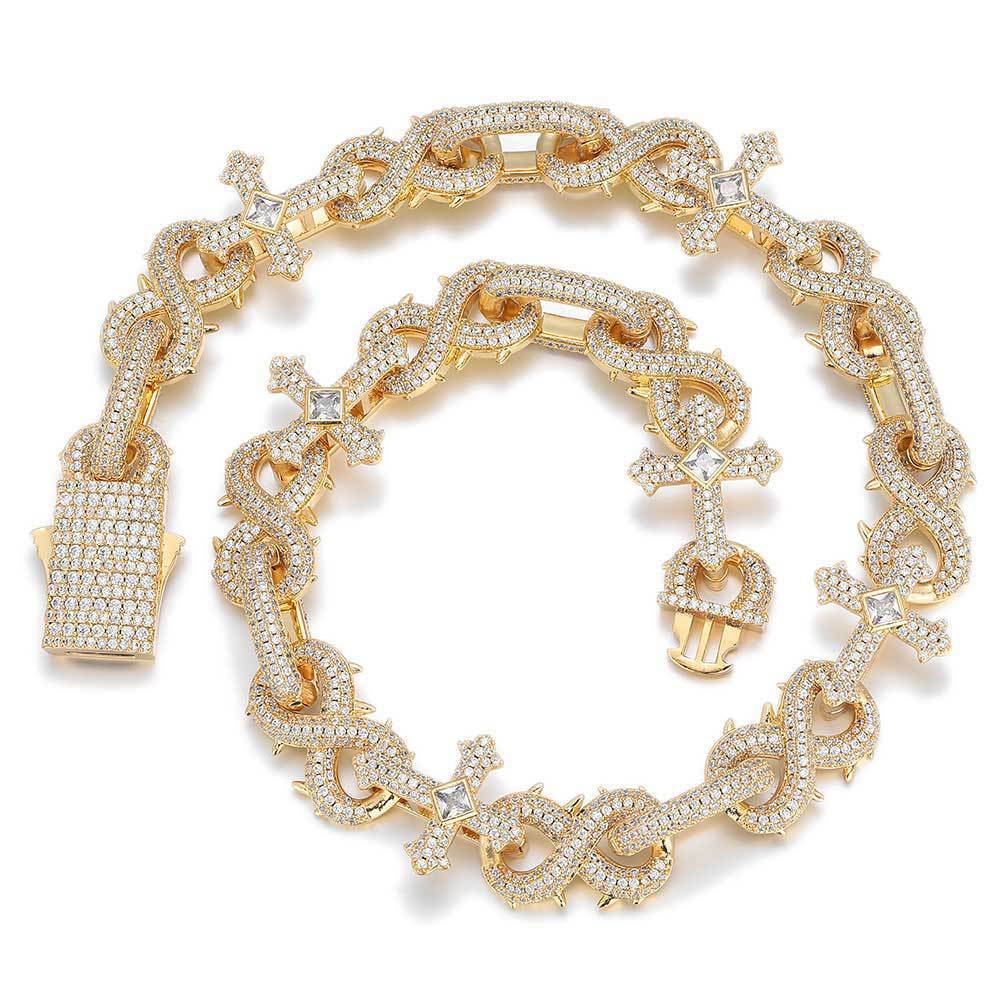 73r1 - Cuban Link con circonitas incrustadas