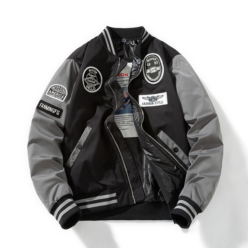 73r1 - Pilot Cotton-padded Coat Men Thick Loose Plus Size Cotton Clothes