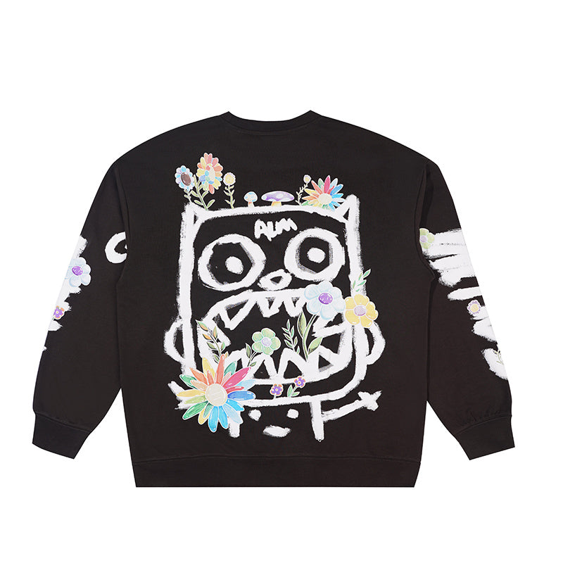 73r1 - Sudadera Casual Monster Couple