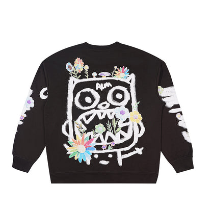 73r1 - Sudadera Casual Monster Couple