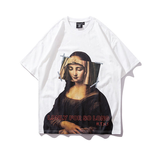 73r1 - Softwhite Loose Fit Basic Cotton Tee