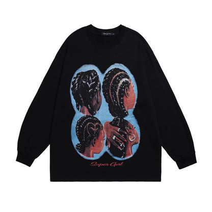 73r1 - Hip Hop Head Print T-shirt For Men