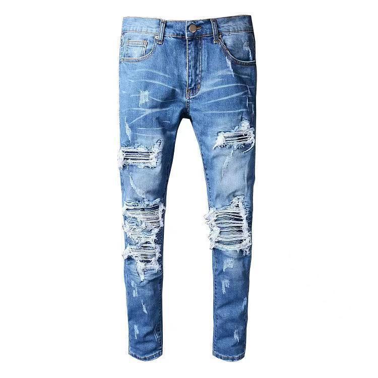 73r1 - Slim Fit Cotton Leisure Denim Trousers