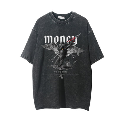 73r1 – AngelFade Capsule · Washed Graphic Tee · Celestial Erosion Cut