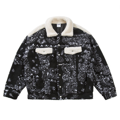 73r1 - Cotton Cashew Flower Lapel Jacket