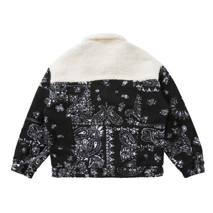 73r1 - Cotton Cashew Flower Lapel Jacket
