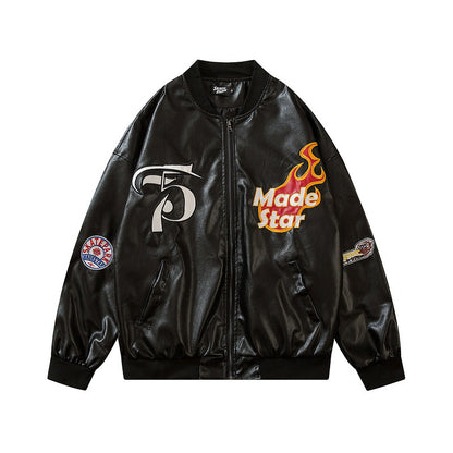 73r1 - Loose Hip Hop Couple Jacket Coat Tide Brand