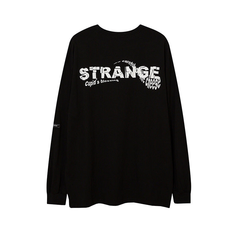 73r1 - High Street Hip Hop Portrait Graffiti Long Sleeve T-Shirt