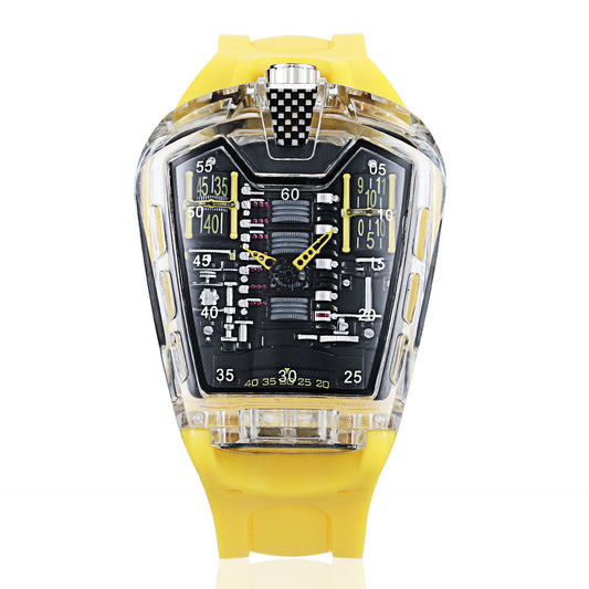 73r1 - Reloj deportivo cuarzo con correa de silicona y cristal mineral