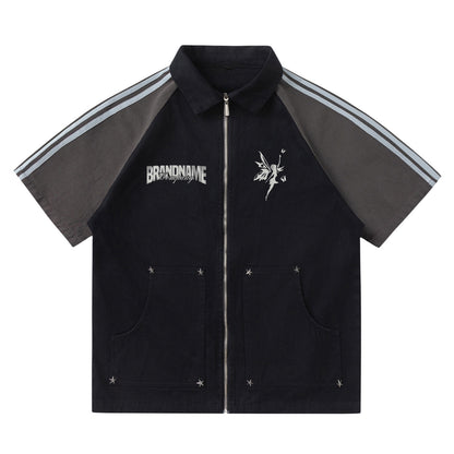 73r1 – PrintDrift Capsule · Vintage Letter Polo · College Graphic Recall