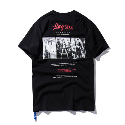 73r1 - Men's Beauty Print Hip Hop Cotton Tee