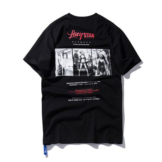 73r1 - Men's Beauty Print Hip Hop Cotton Tee