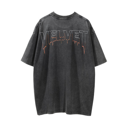73r1 - Washed Message Graphic Short Sleeve Tee Unisex