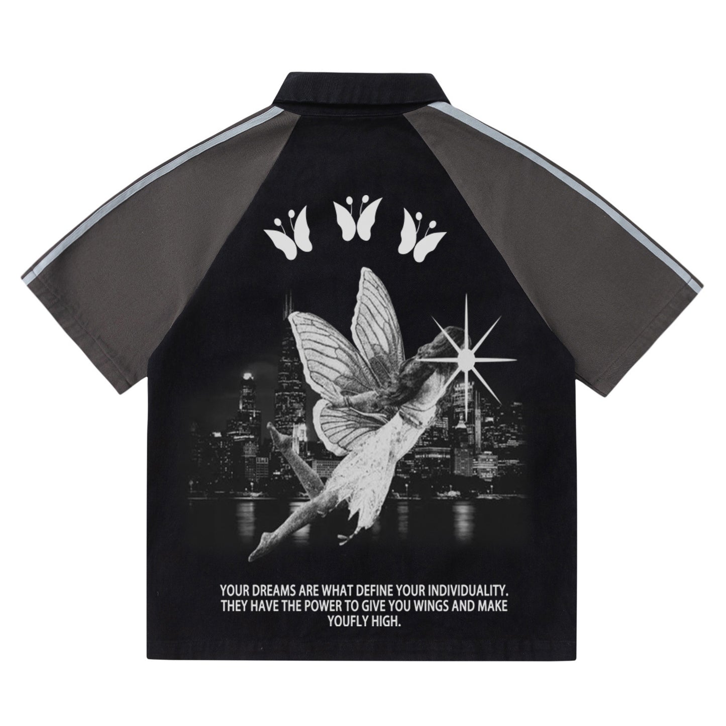 73r1 – PrintDrift Capsule · Vintage Letter Polo · College Graphic Recall