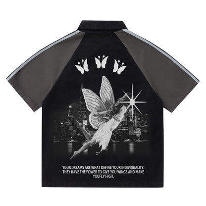 73r1 – PrintDrift Capsule · Vintage Letter Polo · College Graphic Recall