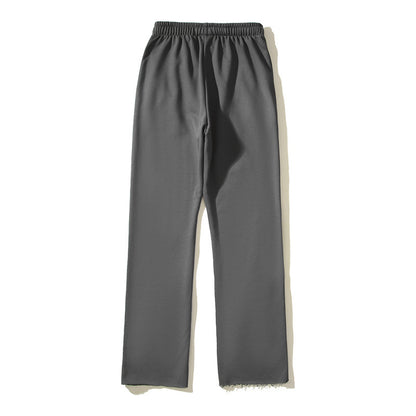 73r1 - Retro Letter Print Hip Hop Straight Sweatpants