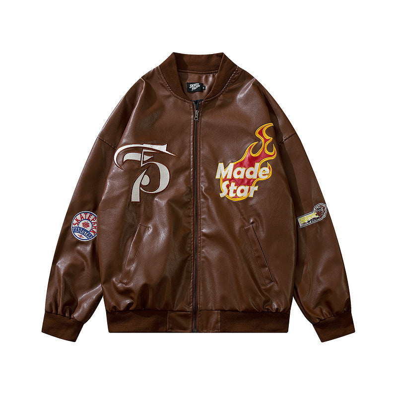 73r1 - Loose Hip Hop Couple Jacket Coat Tide Brand