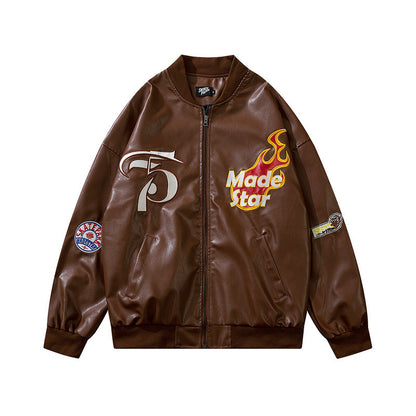 73r1 - Loose Hip Hop Couple Jacket Coat Tide Brand