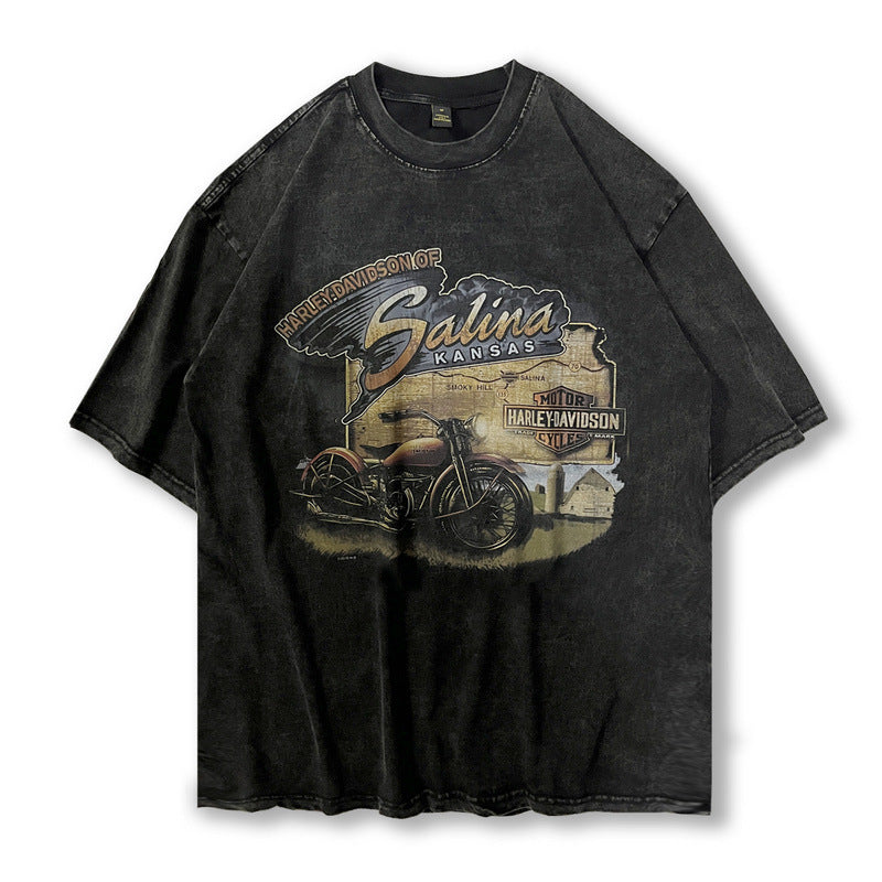 73r1 - High Street Abstract Graphic Short Sleeve Tee Unisex