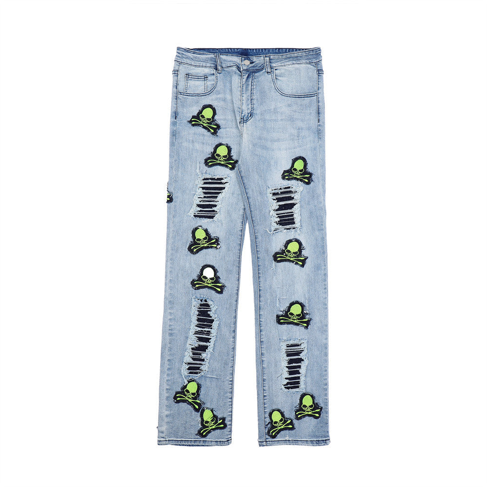 73r1 - Trashline Ripped Collage Denim