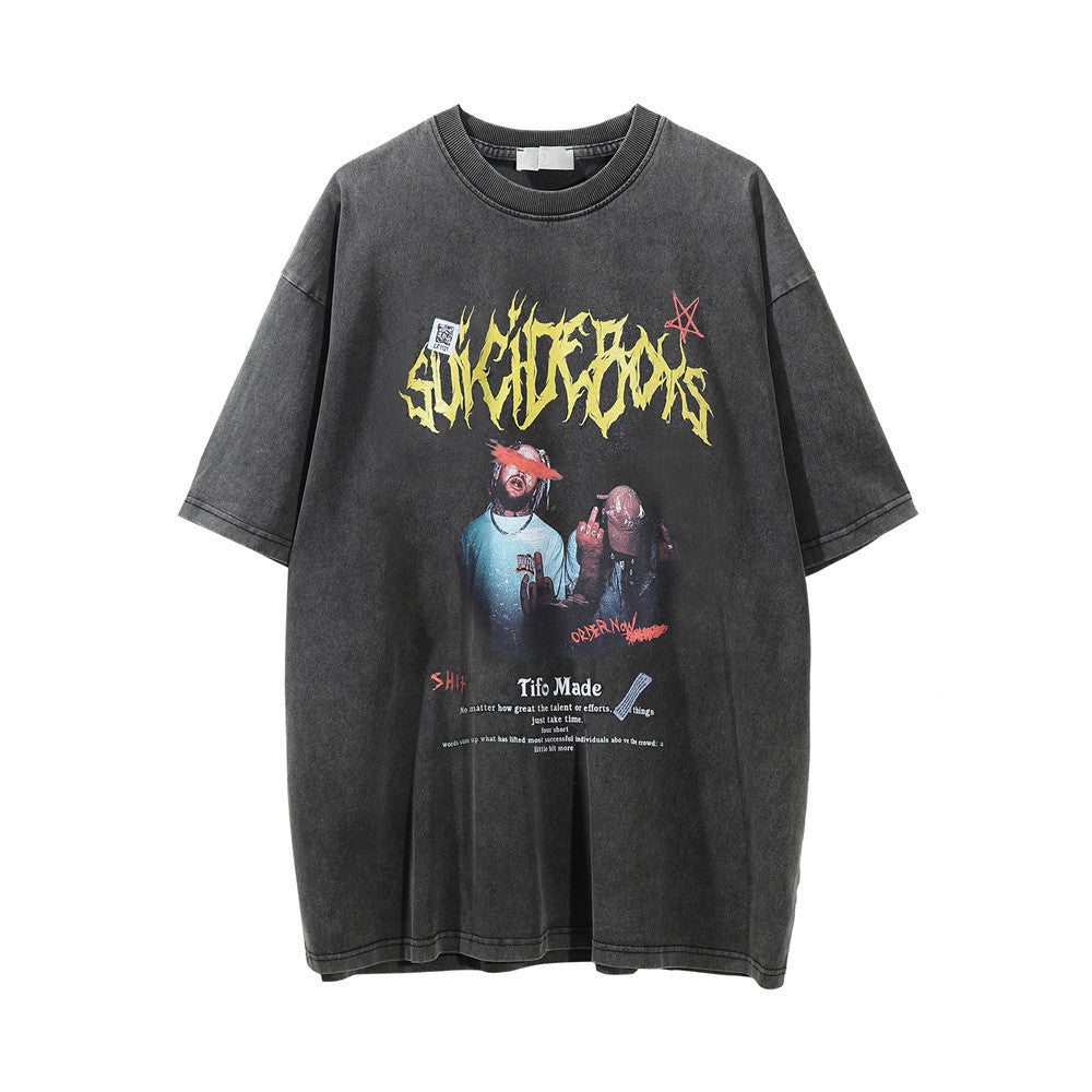 73r1 - Men's Retro Character Tee Street Style