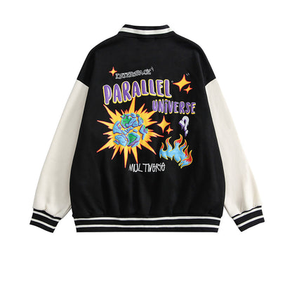 73r1 - Printed Velvet Street Jacket